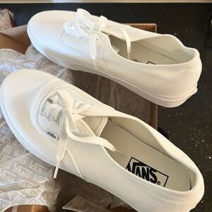 Vans Authentic canvas sneakers in true white